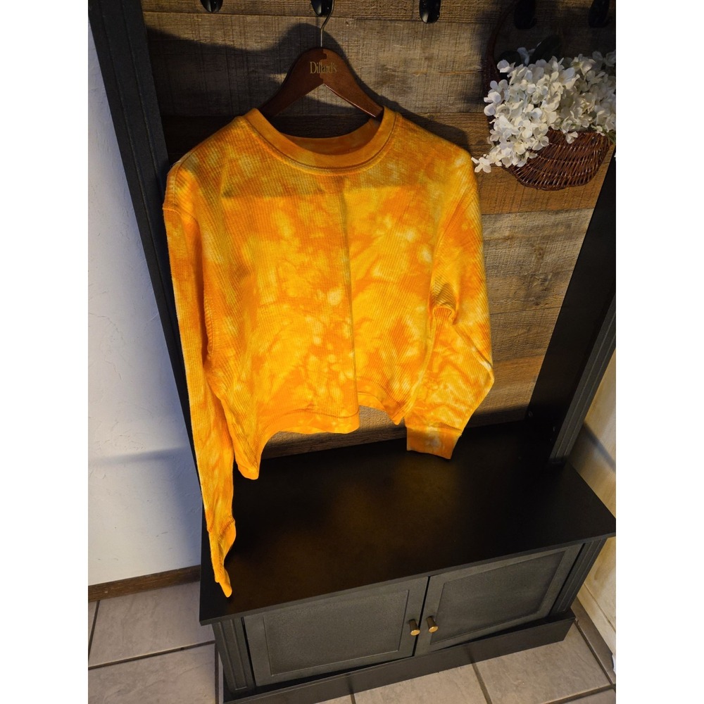 Tye Dye Orange Sweatshirt Large
